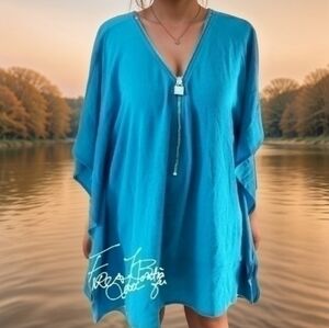 MICHAEL Michael Kors Blue V-Neck Tunic